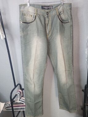 Pacific Blue Men’s Faded Jeans